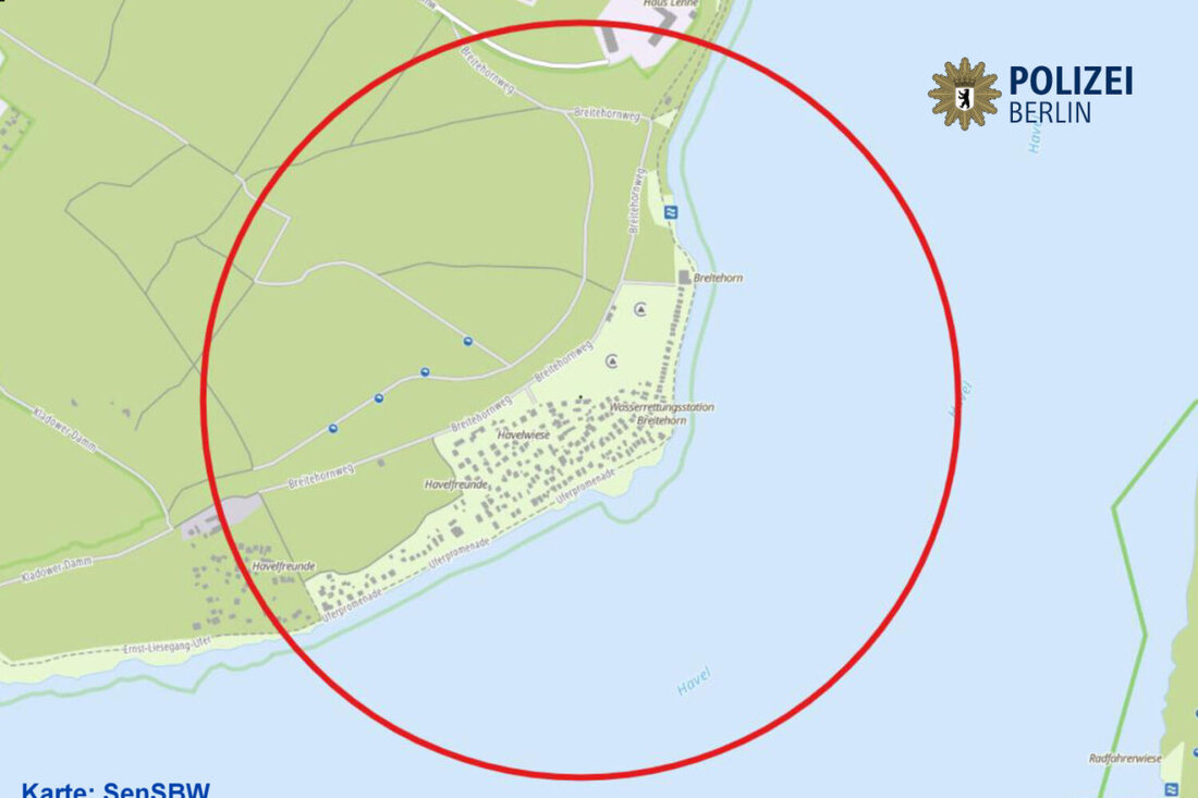 In Kladow wurde eine 250 kg schwere Weltkriegsbombe gefunden. Eine kontrollierte Sprengung erfolgt heute mit Evakuierungen im Umfeld.