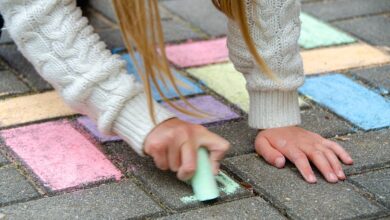 Temporäre Spielstraße in der Gründerstraße in Bohnsdorf am 13. September 2024